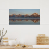 Jackson Lake Dam Reflection in Grand Teton Park Poster (Keuken)