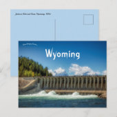 Jackson Lake en Dam Wyoming USA Briefkaart (Voorkant / Achterkant)