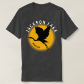 Jackson Lake in Michigan Heron Sunrise T-shirt (Design voorkant)