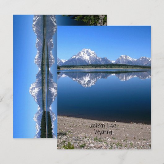 Jackson Lake, Wyoming Briefkaart (Voorkant / Achterkant)