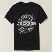 JACKSON Limited Edition Funny Personalized Name Jo T-shirt (Design voorkant)