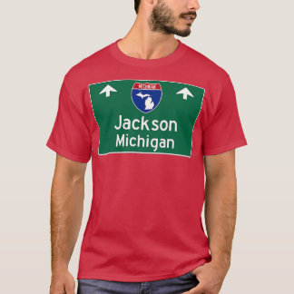 Jackson Michigan Highway Guide bord T-shirt