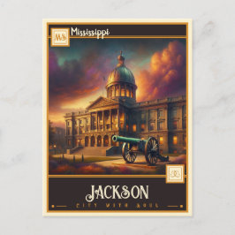 Jackson, Mississippi | Antiek Briefkaart