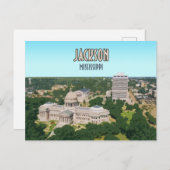Jackson Mississippi Capital Briefkaart (Voorkant / Achterkant)