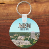 Jackson Mississippi Capital Sleutelhanger (Voorkant)