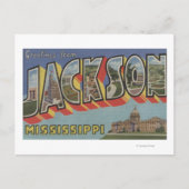 Jackson, Mississippi - Grote letterscènes Briefkaart (Voorkant)