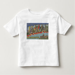 Jackson, Mississippi - Grote letterscènes Kinder Shirts