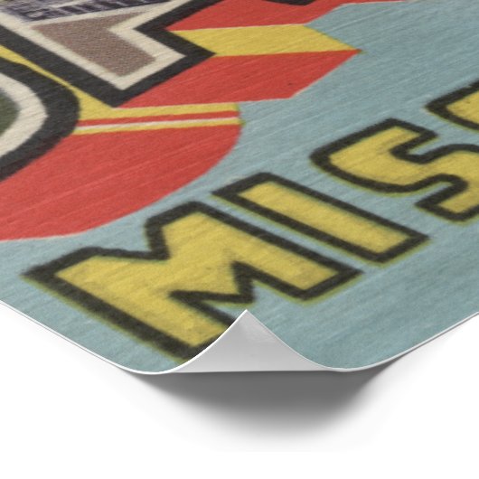 Jackson, Mississippi - Grote letterscènes Poster (Hoek)