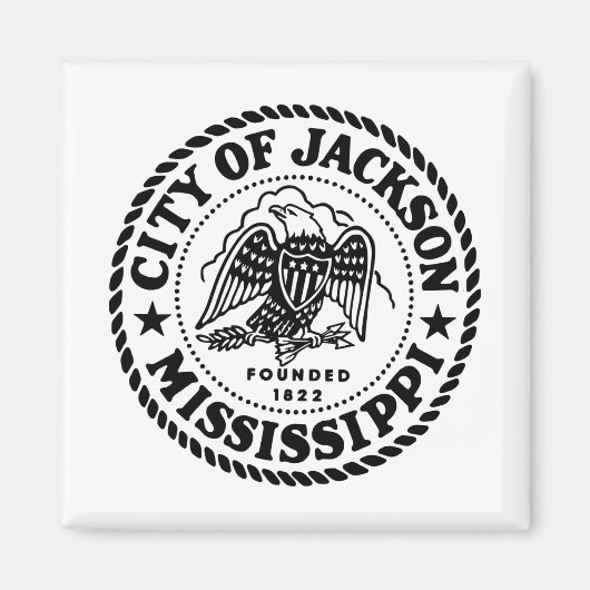 Jackson Mississippi Magneet (Voorkant)