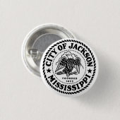 Jackson Mississippi Ronde Button 3,2 Cm (Voorkant /achterkant)