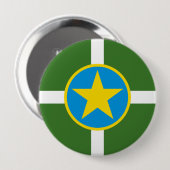 Jackson, Mississippi Ronde Button 4,0 Cm (Voorkant /achterkant)
