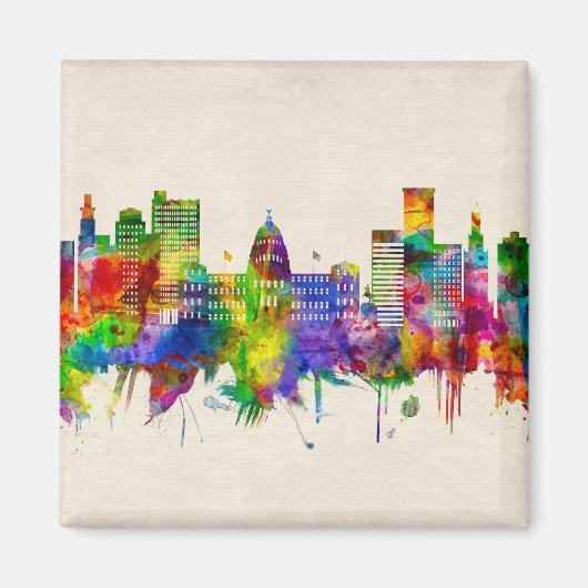 Jackson Mississippi skyline Magneet (Voorkant)