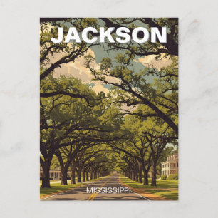 Jackson Mississippi Travel Briefkaart