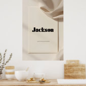 Jackson Modern Name Poster – Clean Minimal Typogra (Keuken)