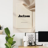 Jackson Modern Name Poster – Clean Minimal Typogra (Thuiskantoor)