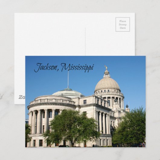 Jackson, MS Briefkaart (Voorkant / Achterkant)
