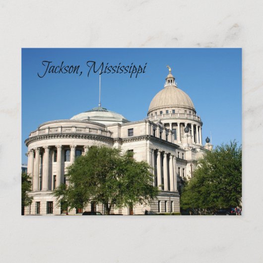 Jackson, MS Briefkaart (Voorkant)