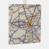 Jackson MS  Map Keramisch Ornament (Rechts)