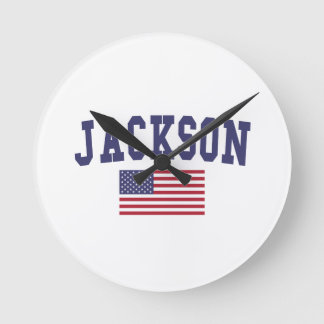 Jackson MS US Flag Ronde Klok