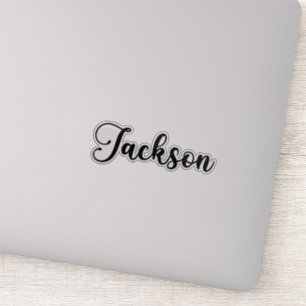 Jackson Naam - Handgeschreven kalligrafie Sticker