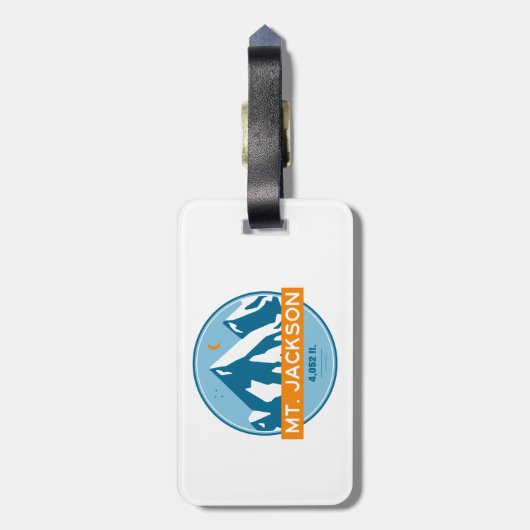 Jackson New Hampshire Stars Moon Bagagelabel (Achterkant verticaal)