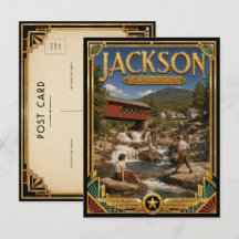 Jackson New Hampshire Vintage Art Deco Gouden Tijd