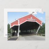 Jackson NH Covered Bridge Briefkaart (Voorkant / Achterkant)