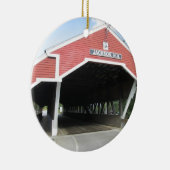 Jackson NH Covered Bridge Keramisch Ornament (Rechts)