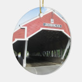 Jackson NH Covered Bridge Keramisch Ornament (Links)