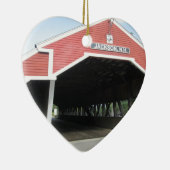 Jackson NH Covered Bridge Keramisch Ornament (Rechts)