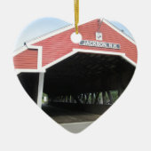 Jackson NH Covered Bridge Keramisch Ornament (Voorkant)