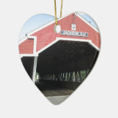Jackson NH Covered Bridge Keramisch Ornament (Links)