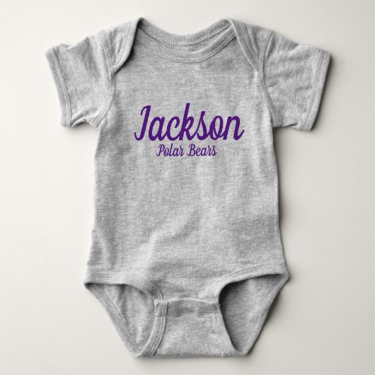 Jackson Polar Beren Baby Bodysuit (Voorkant)