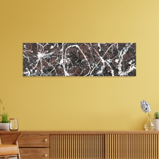 jackson pollock art canvas afdruk (Insitu (Woonkamer))