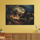 jackson pollock art canvas afdruk (Insitu (Woonkamer))