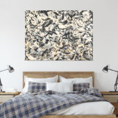 jackson pollock art canvas afdruk (Insitu (Slaapkamer))