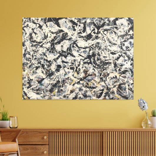 jackson pollock art canvas afdruk (Insitu (Woonkamer))