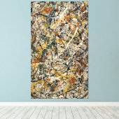 jackson pollock art canvas afdruk (Insitu (Houten vloer))