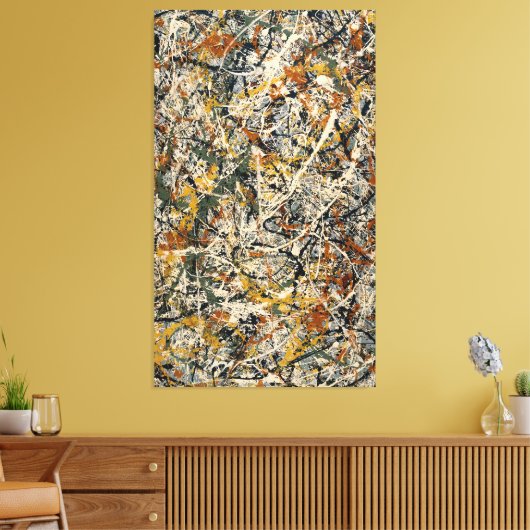 jackson pollock art canvas afdruk (Insitu (Woonkamer))