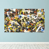 jackson pollock art painting canvas afdruk (Insitu (Houten vloer))