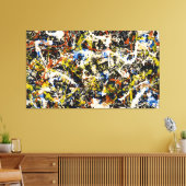 jackson pollock art painting canvas afdruk (Insitu (Woonkamer))