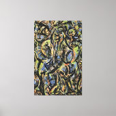 jackson pollock art style canvas afdruk (Voorkant)