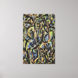 jackson pollock art style canvas afdruk