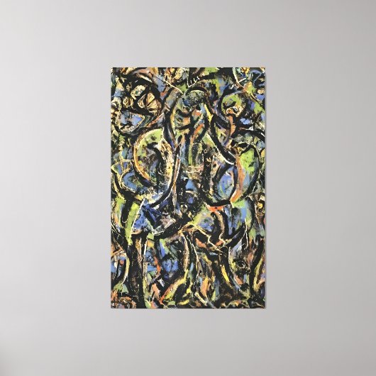 jackson pollock art style canvas afdruk (Voorkant)
