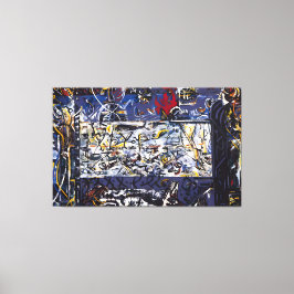 jackson pollock art style canvas afdruk