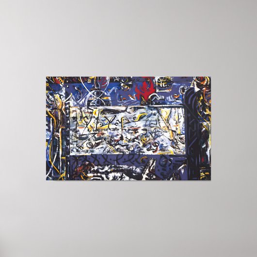 jackson pollock art style canvas afdruk (Voorkant)