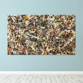 jackson pollock painting canvas afdruk (Insitu (Houten vloer))