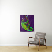 Jackson’s Chameleon Aiming Wandkleed (In situ)