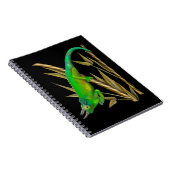 Jackson’s chameleon hanging out in the bamboo notitieboek (Rechterzijde)