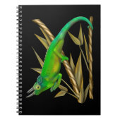 Jackson’s chameleon hanging out in the bamboo notitieboek (Voorkant)